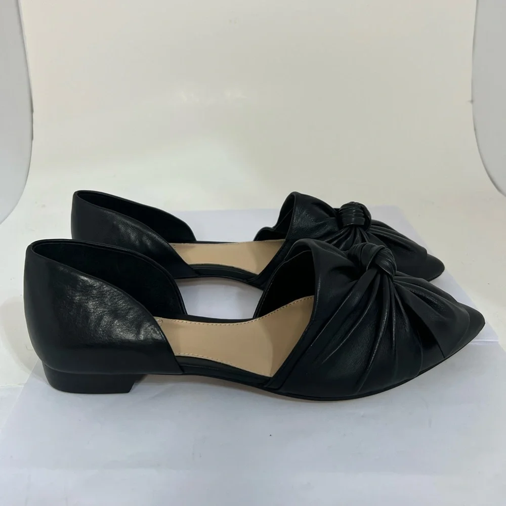 Vince Camuto Moressa Leather Bow Pointed Toe Sandals